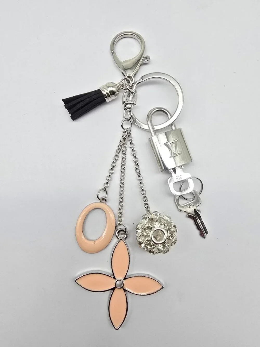 Authentic Louis Vuitton Silver Lock 🔒 Unbranded Keychain Bag Charm LV